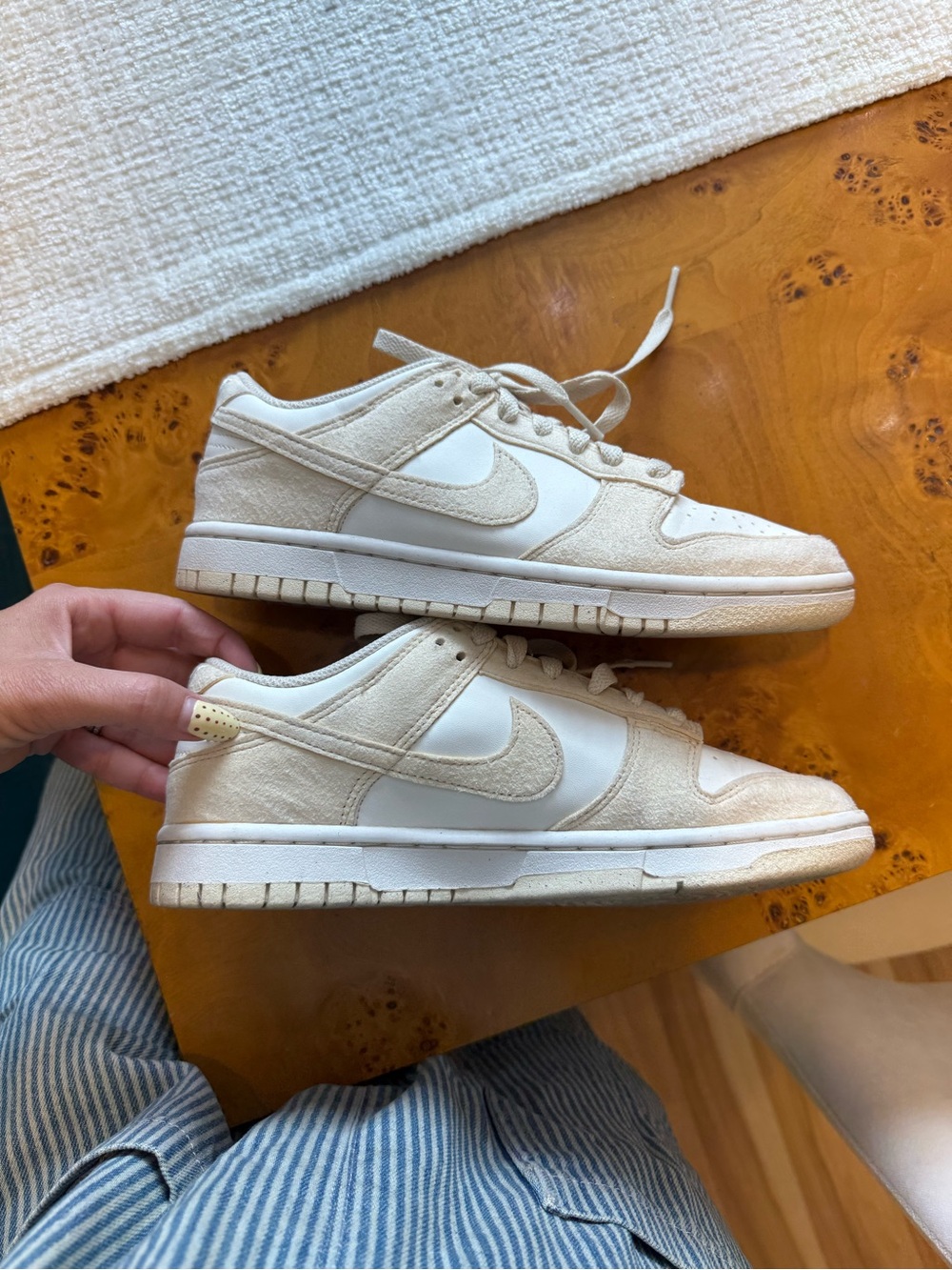 Nike Low Dunk Sneakers in Cream and White (Pearl) Nordstrom’s